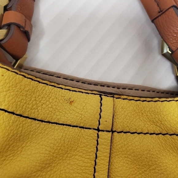 OrYany Victoria Dove Color Block Pebble Grain Leather Bag, Classic, Hobo - Picture 9 of 9
